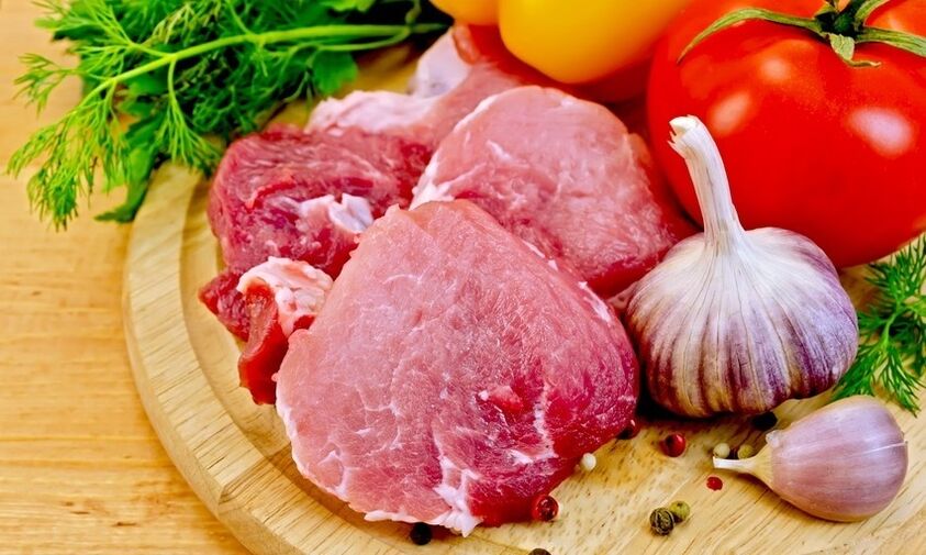 hús és zöldség a ketogén diétához